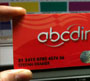 Tarjeta ficticia comercial ABC Din.
